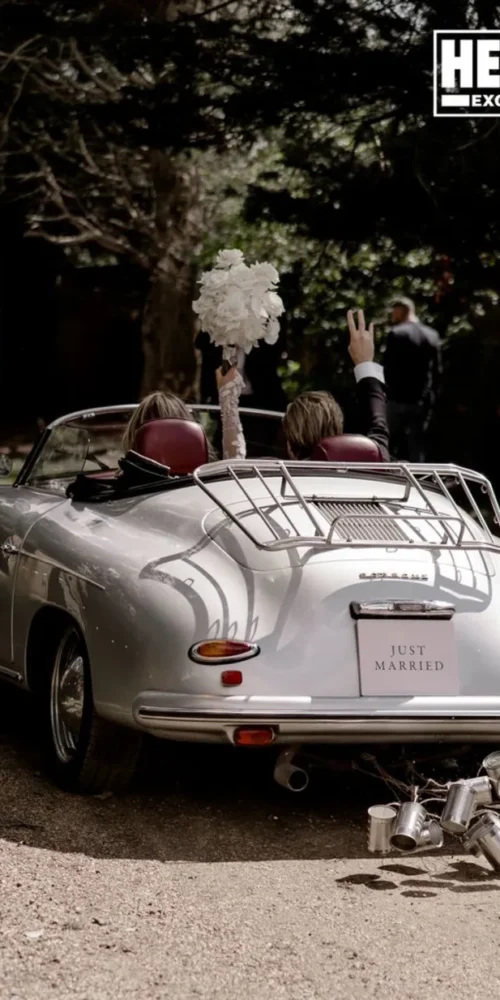 Olly and Amelia Car Wedding